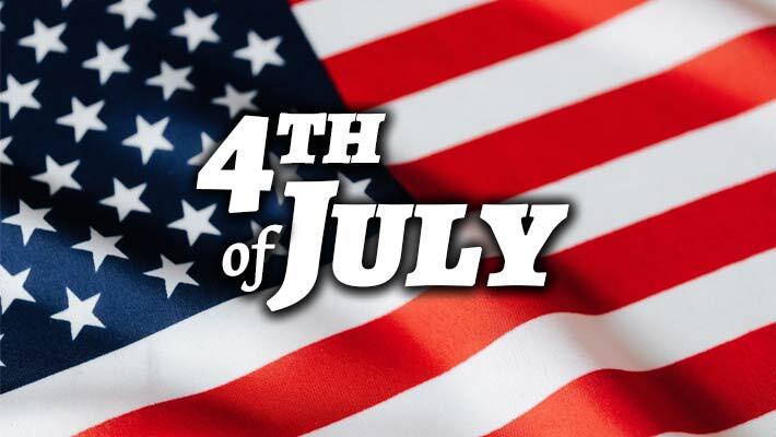4th of July. U S Flag.